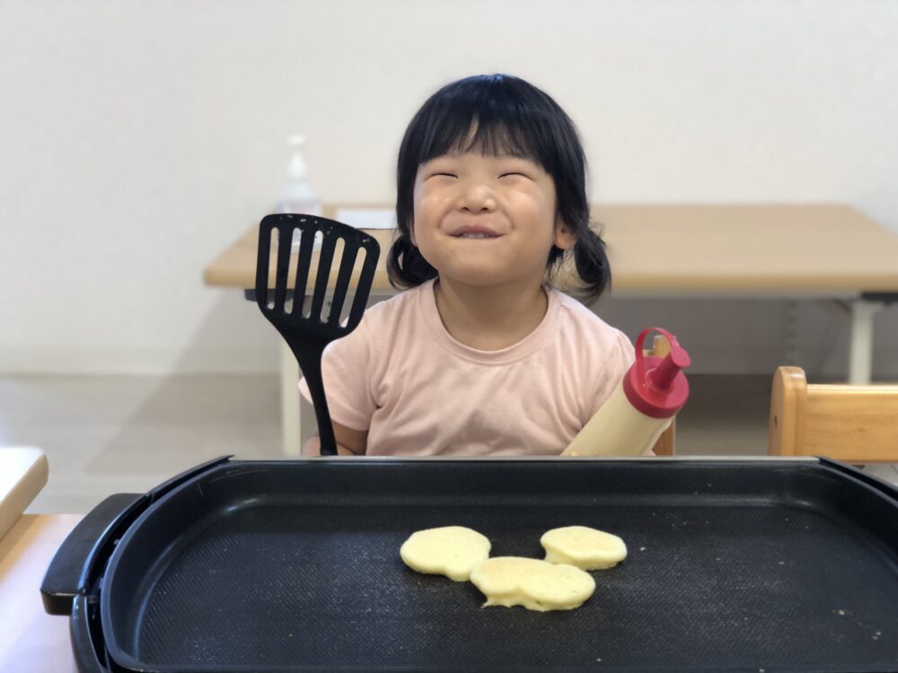 ホットケーキ作り