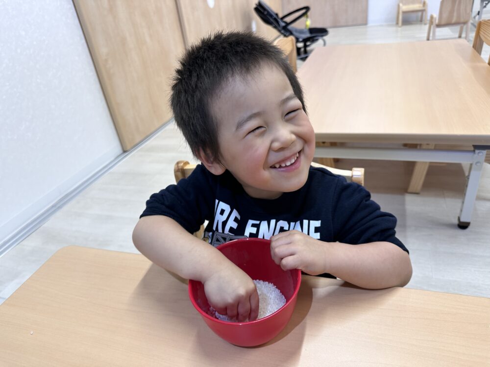 米研ぎ体験を行いました♪