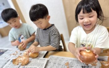 たまねぎの皮むき